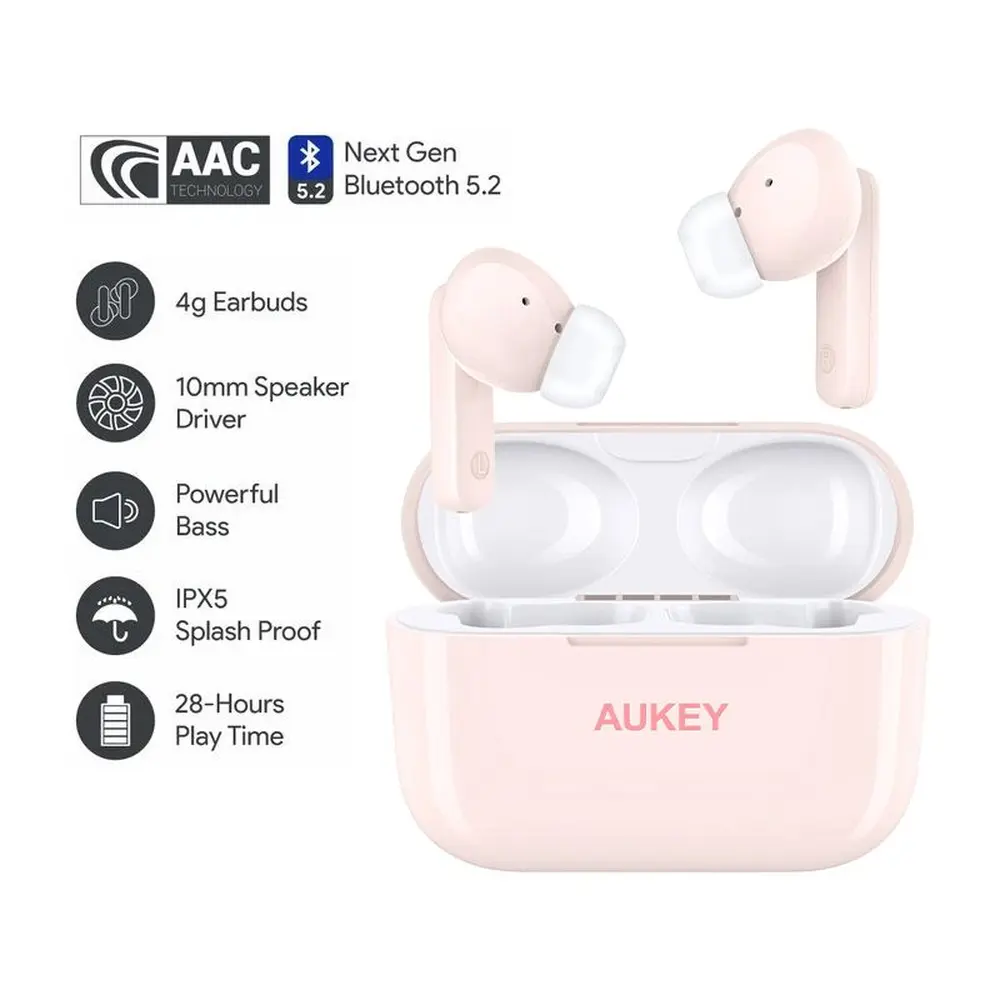 AUKEY EP M1S Move Mini S True Wireless Earbuds Pink
