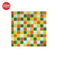 Zehn Keramik Dinding Dapur Glass Mozaik MC-06 30x30 Cm Orange-Kuning-Hijau