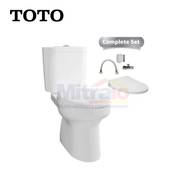 Toto Kloset Duduk Dua Bagian CW420J/SW420JP+TCW07S Putih (Set)