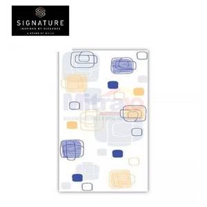 Signature Keramik Dinding Kw.1 Altima Blue 25x40 Cm Biru Glossy
