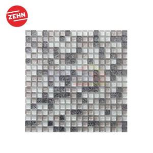 Zehn Keramik Dinding Dapur Glass Mozaik RBL-MIX301 30x30 Cm Abu