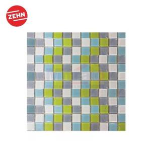 Zehn Keramik Dinding Dapur Glass Mozaik MC-15 30x30 Cm Biru-Putih-Hijau
