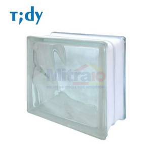 Tidy Glass Block Hollow Cloudy 8x19x19 Cm