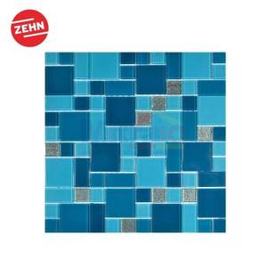 Zehn Keramik Dinding Dapur Glass Mozaik BMC-05 30x30 Cm Biru Toska