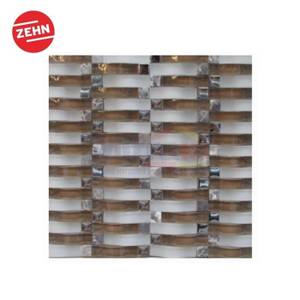 Zehn Keramik Dinding Dapur Glass Mozaik GX02 31.6x28 Cm Coklat-Beige