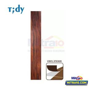 Tidy Vinyl Lantai Motif Kayu HC7217-4 Dark Orange Wood 90x15 Cm