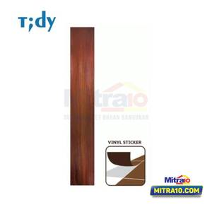 Tidy Vinyl Lantai Motif Kayu LS120-2 Dark-red Teak 90x15 Cm