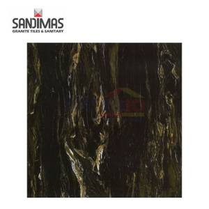 Sandimas Granite Lantai Black Umbria 60x60 Cm Hitam