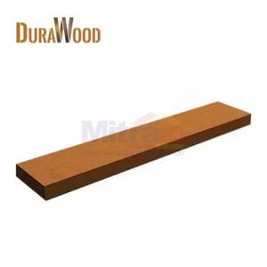 Durawood Papan Kayu Wpc Side Cover GW031 Teak 240x5.5x1.5 Cm Coklat