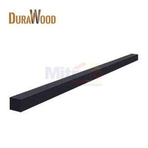 Durawood Papan Kayu Komposit Laths GW022 Teak 300x2.5x2.5 Cm Hitam