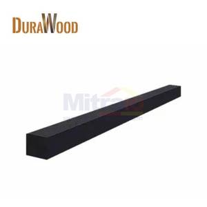 Durawood Papan Kayu Komposit Laths GW023 Teak 300x3.8x3.8 Cm Hitam