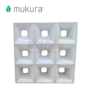 Mukura Rooster Keramik Ventilasi Udara Diagrid Opaque 20x20 Cm (10 Pcs)