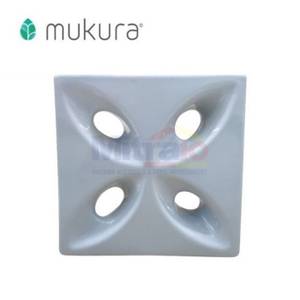 Mukura Rooster Keramik Ventilasi Udara Kawung S.grey 20x20 Cm (10 Pcs)