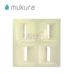 Mukura Keramik Ventilasi Udara Tetrablock Light Ivory 20x20 Cm Putih Ivory (10 Pcs)