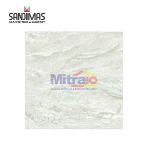 Sandimas Granite Lantai Digital Primrose Silver 80x80 Cm