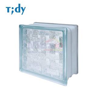 Tidy Glass Block Hollow Brocade 8x19x19 Cm
