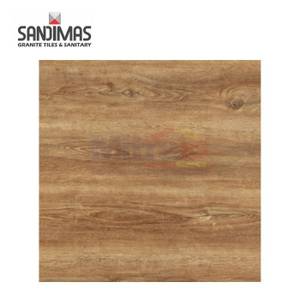 Sandimas Granite Lantai Antique Brown Wood 60x60 Cm
