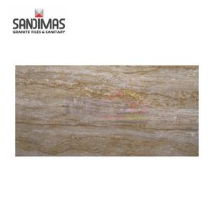 Sandimas Granite Lantai Maldives 60x120 Cm Coklat Kayu
