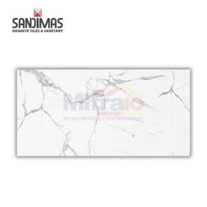 Sandimas Granite Lantai Roman Marble Digital 60x120 Cm Putih