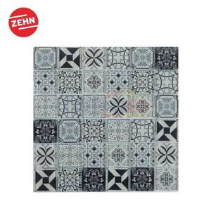 Zehn Keramik Dinding Dapur Glass Mozaik METM-06 30x30 Cm Putih-Abu