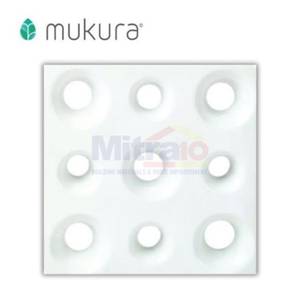 Mukura Rooster Keramik Fentilasi Udara Pong Opaque 20x20 Cm Putih (10 Pcs)
