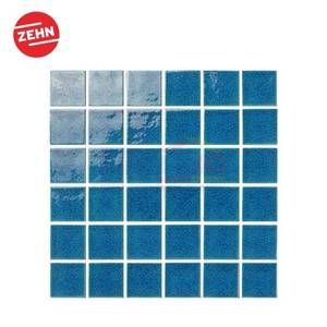 Zehn Keramik Dinding Glass Mosaic PMSK044 30.6cm X 30.6cm X 0.6cm Biru