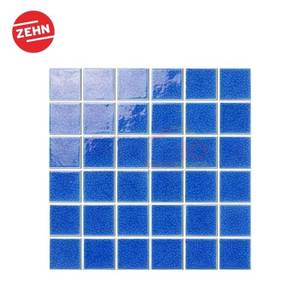 Zehn Keramik Dinding Glass Mosaic PMSK046 30.6x30.6x0.6 Cm Biru