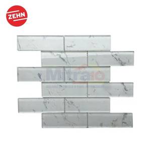 Zehn Keramik Dinding Stein MosaicMH48-22 30x30 Cm Putih