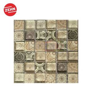 Zehn Keramik Dinding Stein Mosaic GMSK001 30x30x0.8 Cm Biru