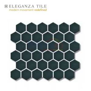 Eleganza Keramik Mozaik Dinding MT83000 Blackmatt E 32.4x28.4 Cm
