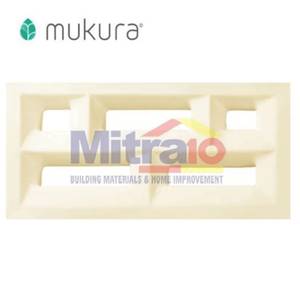Mukura Keramik Fentilasi Udara Rooster Dashdot L.ivory Plus 20x40 Cm Putih Ivory