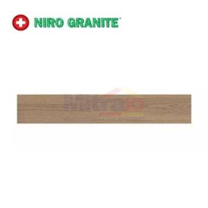 Niro Granite Lantai Fine Wood GFN03 15x90 Cm Coklat Kayu