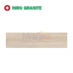 Niro Granite Lantai Fine Wood GFN02 Desert Sand 15x60 Cm Krem
