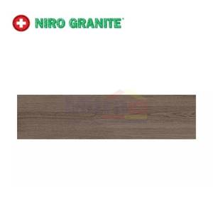 Niro Granite Lantai Finewood GFN04 Ceddar Brown 15x60 Cm