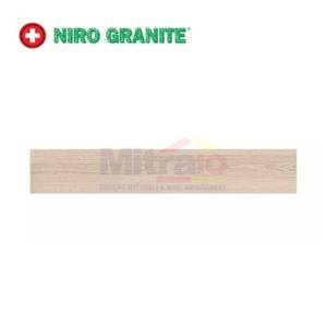 Niro Granite Lantai Fine Wood GFN02 Desert Sand 15x90 Cm Krem