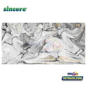 Sincere Granite Lantai CF-OB71505 Glossy 75x150 Cm Putih - Hitam