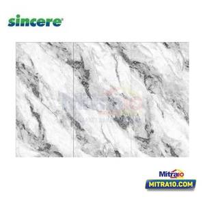 Sincere Granite Lantai CF-OB71525 Glossy 75x150 Cm Putih - Abu