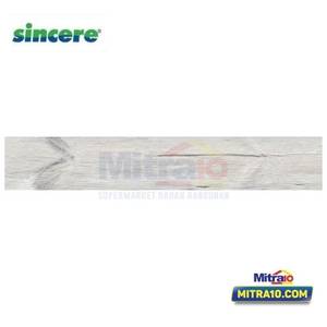 Sincere Granite Lantai REC-N9153072 Glossy Wood 15x90 Cm Abu-abu