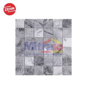 Zehn Keramik Dinding Dapur Glass Mozaik MSK2039 30x30x0.6 Cm Abu