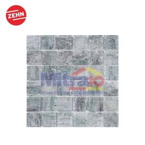 Zehn Keramik Dinding Dapur Glass Mozaik MSK2044A 30x30x0.6 Cm Abu Muda