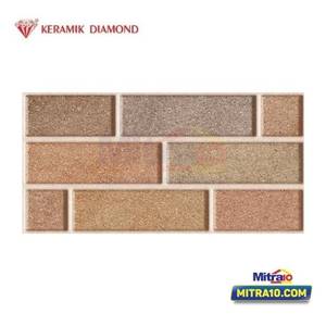Diamond Keramik Dinding WT.KW.I 25x50 CM Baluran Brown
