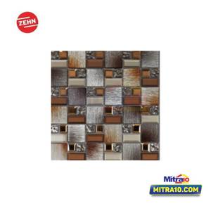 Zehn Keramik DInding Mosaic HPR-204 30x30x0.5 Cm Coklat