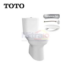 Toto Kloset Duduk Dua Bagian CW420J/SW420JP+TC505 Putih (Set)