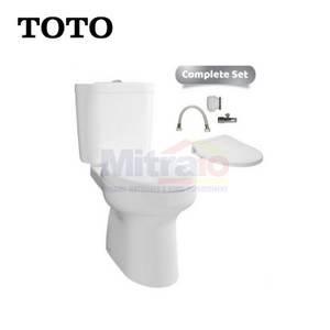 Toto Kloset Duduk Dua Bagian CW420J/SW420JP+TCW07S Putih (Set)