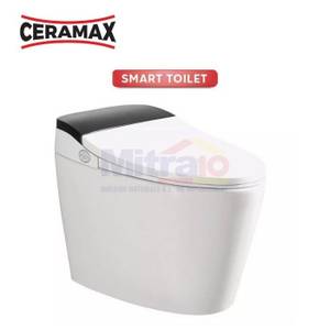 Ceramax Closet Duduk Pintar Dlux XF-B8010-B Putih
