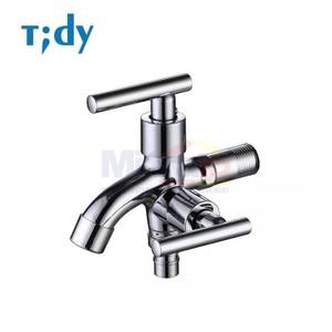 Tidy Kran Dinding Bercabang Dua Arah Stainless Tromso A105