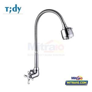 Tidy Kran Dinding Wastafel Cuci Piring Dapur Fleksibel Karmoy D410 Chrome