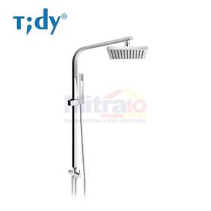 Tidy Shower Tiang Stainless Kolom Persegi CC03203 (Set)