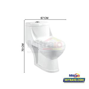 Tidy Kloset Duduk Satu Bagian FSA0033 37cm x 70cm x 67cm Putih