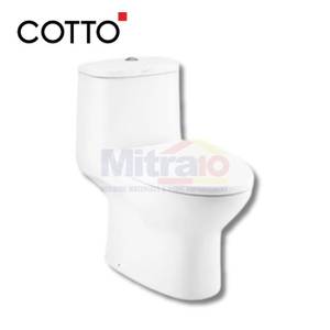 Cotto Kloset Duduk Satu Bagian C1053 WH MICC + C91252 Putih